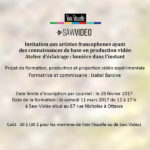 Annonce atelier eclairage